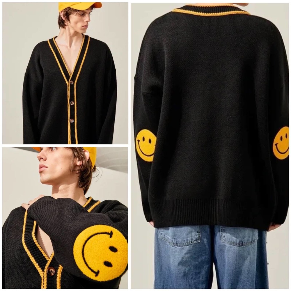 American Vintage Black and Yellow Cardigan
